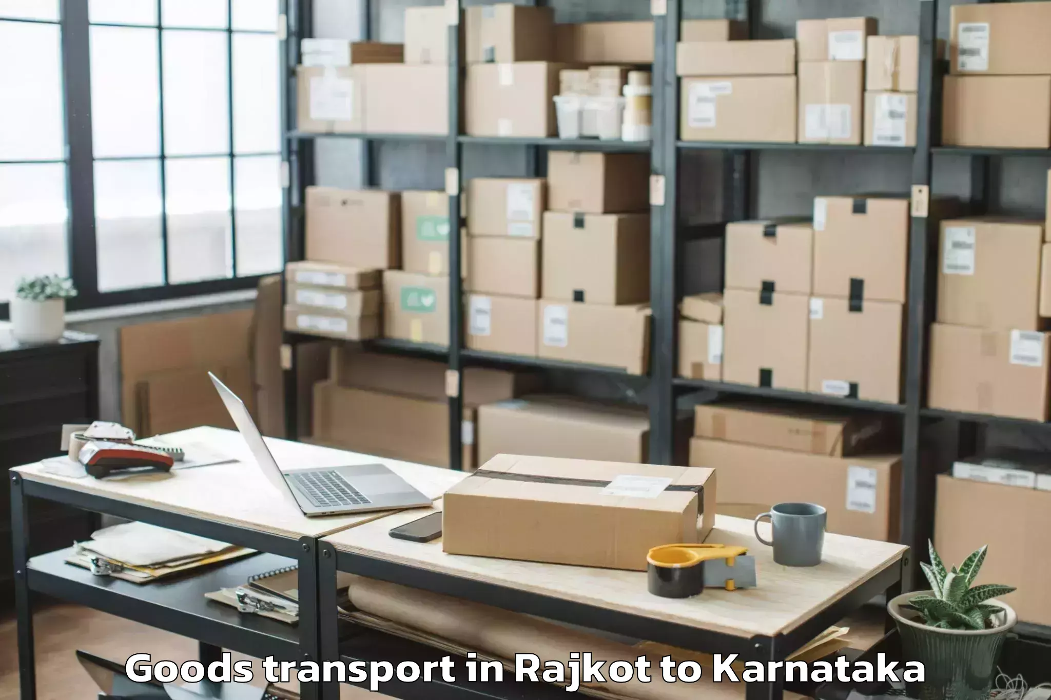 Hassle-Free Rajkot to Mudhol Goods Transport